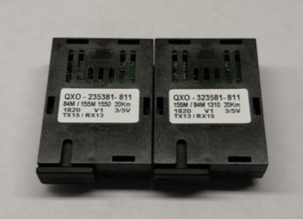 1X9 84Mbit/s至155Mbit/s非對稱雙向收發器 QXO-3235/QXO-2353/QXO-3245/QXO-2354/QXO-2345